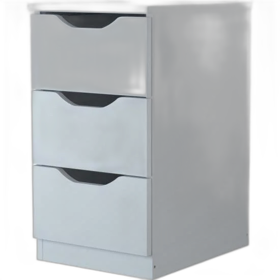 Gaveteiro Com 3 Gavetas Multivisão Branco