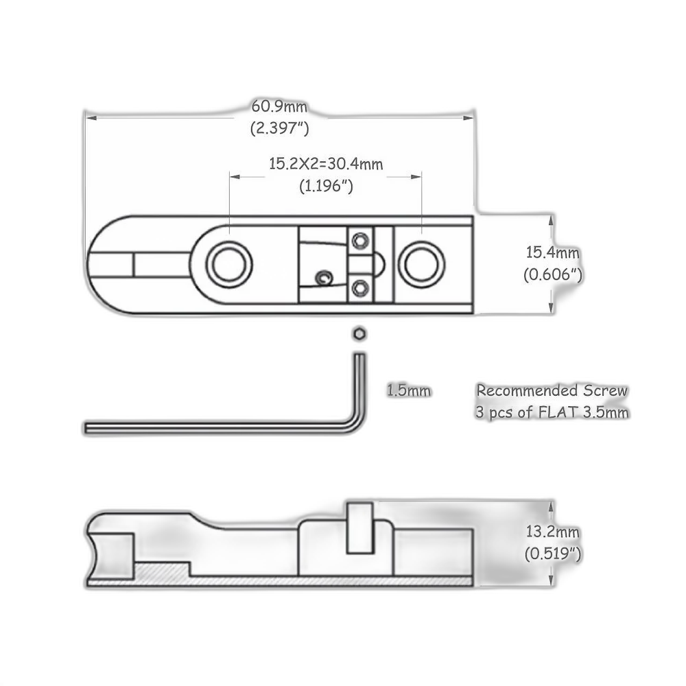 Ponte Para Baixo 5 Cordas Fixa Cromada Spirit IDV-5B-CR1561