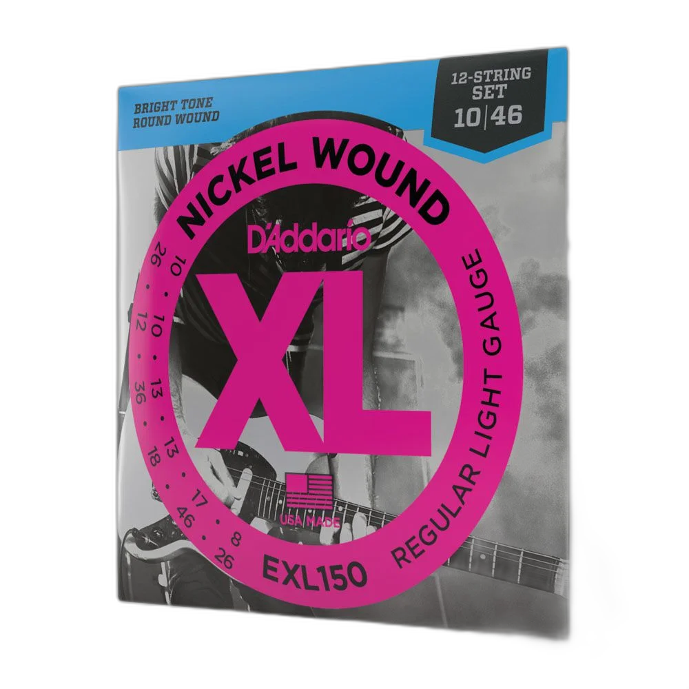 Encordoamento Guitarra 12C 10-46 D Addario XL Nickel EXL150