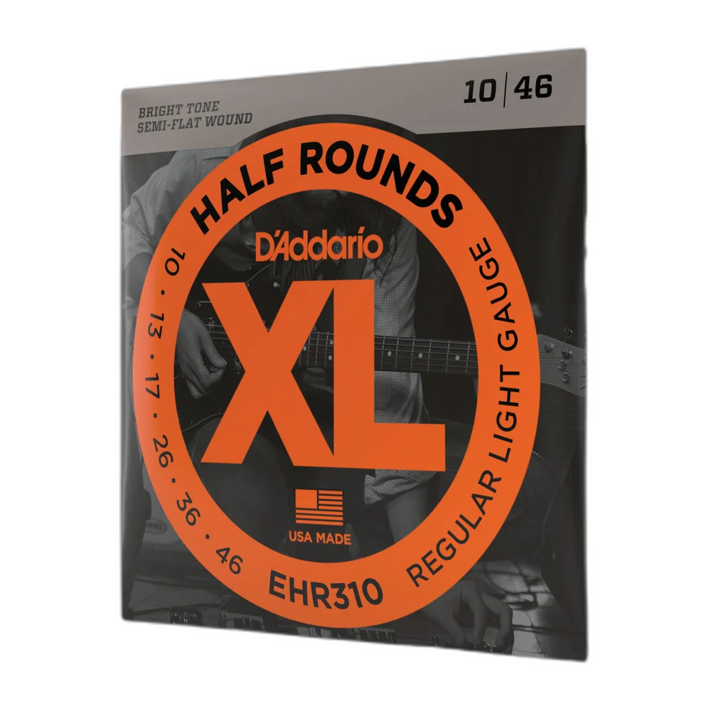 Encordoamento Guitarra 10-46 D Addario Half Rounds EHR310