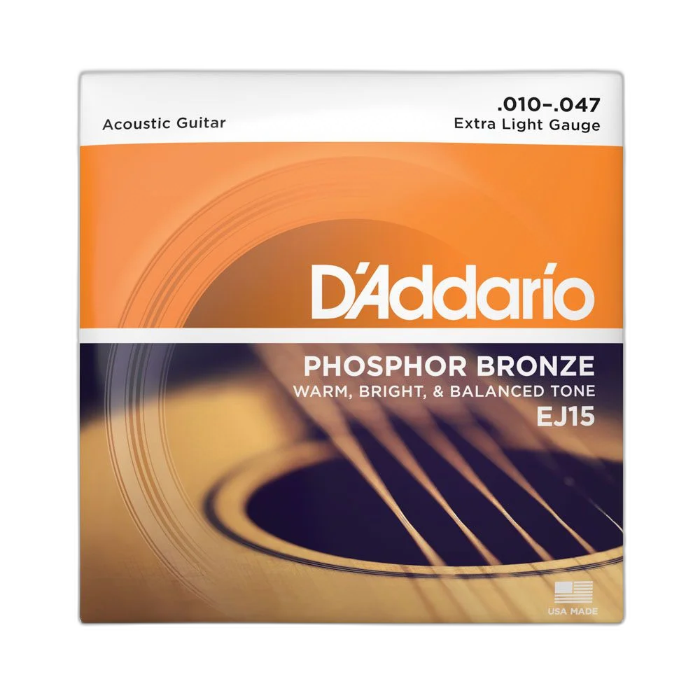 Encordoamento Violão Aço 10-47 D Addario Phosphor EJ15