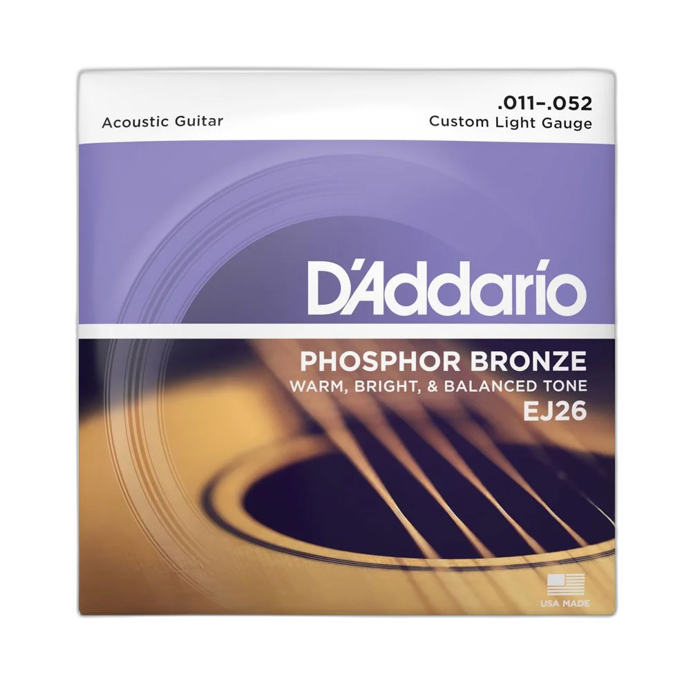 Encordoamento Violão Aço 11-52 D Addario Phosphor EJ26
