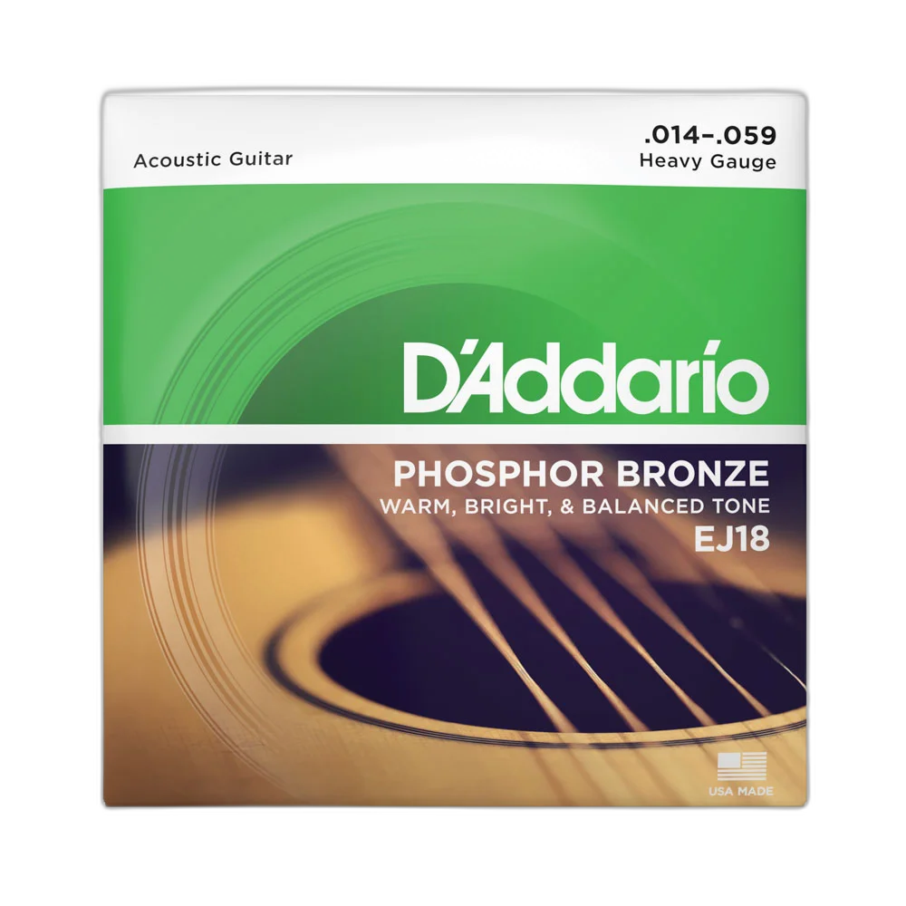 Encordoamento Violão Aço 14-59 D Addario Phosphor EJ18