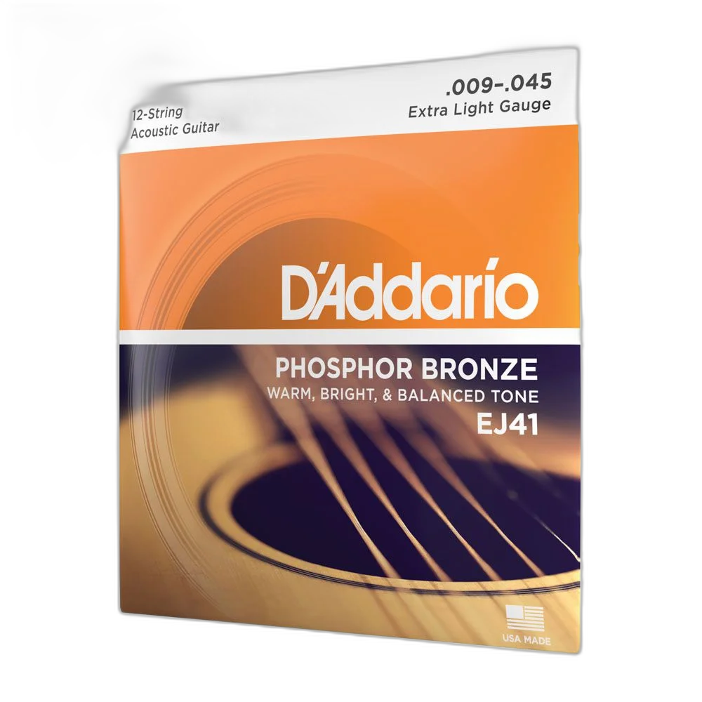 Encordoamento Violão Aço 12C 09-45 D Addario Phosphor EJ41