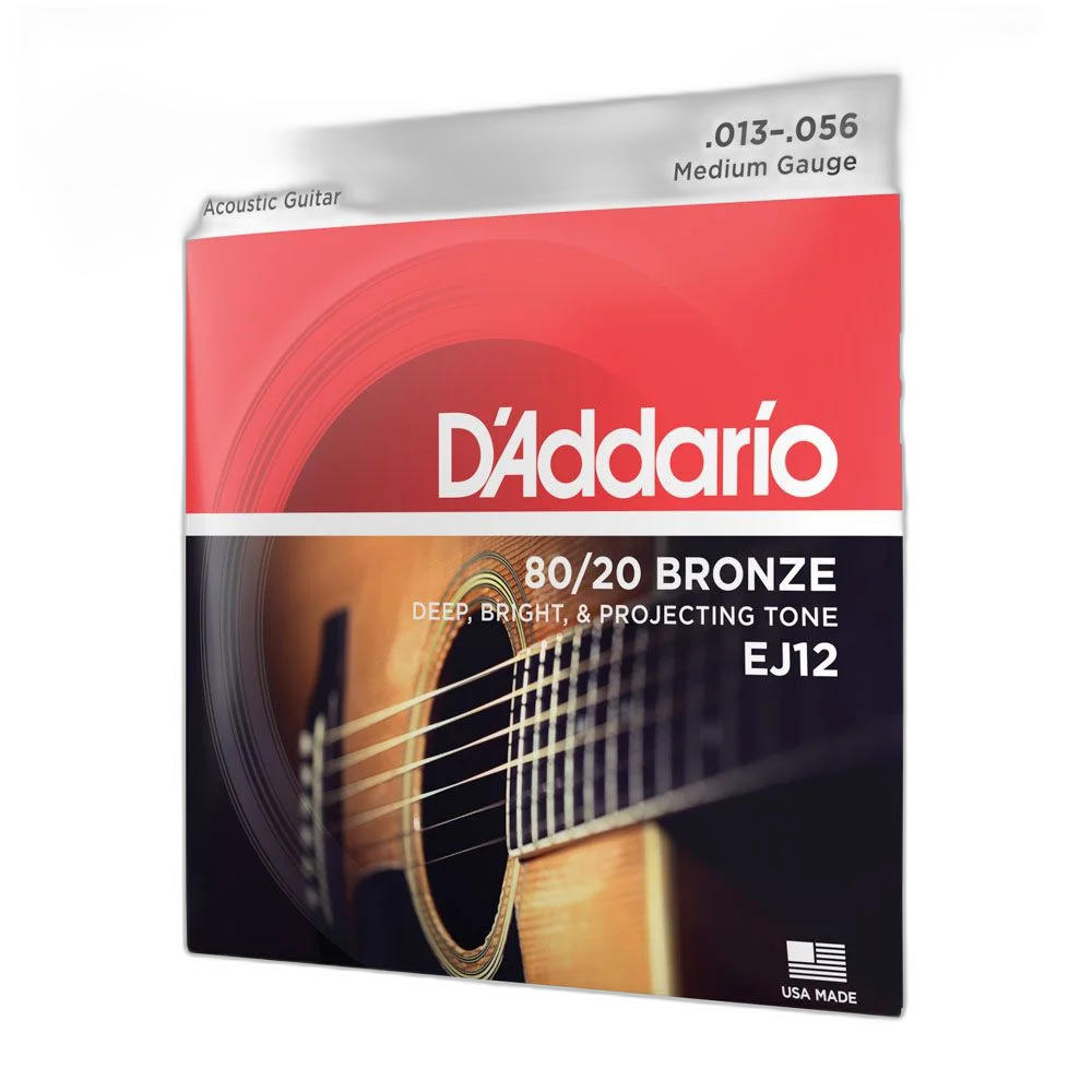 Encordoamento Violão Aço 13-56 D Addario 80/20 Bronze EJ12