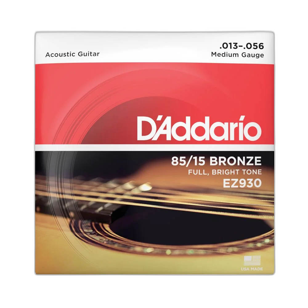 Encordoamento Violão Aço 13-56 D'Addario85/15  Bronze EZ930