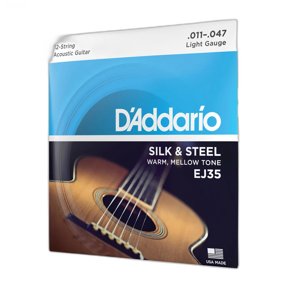 Encordoamento Para Violão Aço 12C 11-47 D Addario EJ35