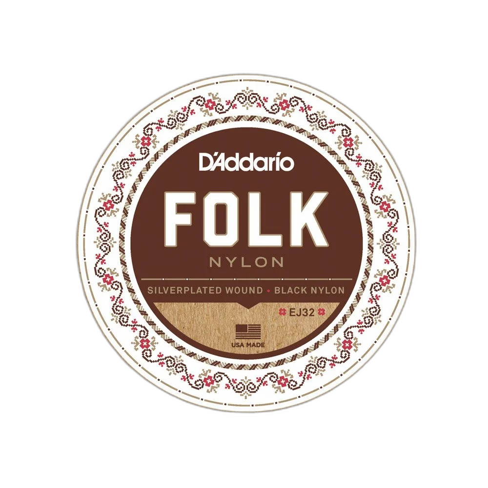 Encordoamento Para Violão Bolinha D Addario Folk Nylon EJ32