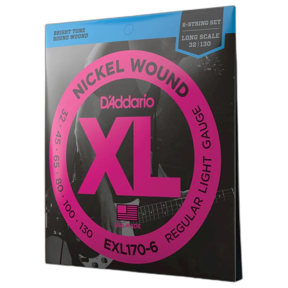 Encordoamento Baixo 6C 032-130 D Addario XL Nickel EXL170-6