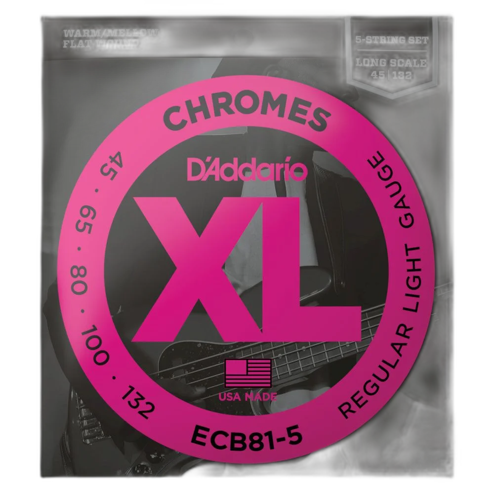 Encordoamento Baixo 5C 45-132 D Addario XL Chromes ECB81-5