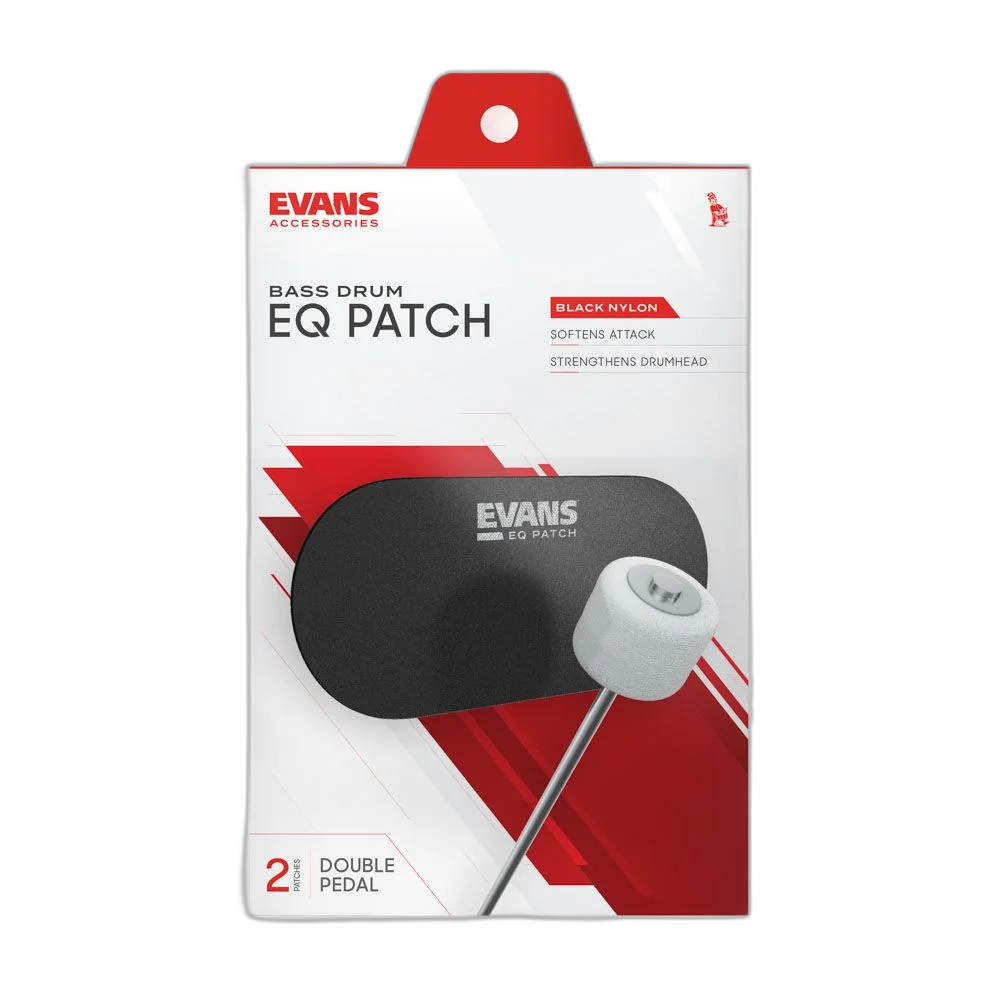 Pad Protetor Pele Bumbo Pedal Duplo (2 Peças) Evans EQPB2