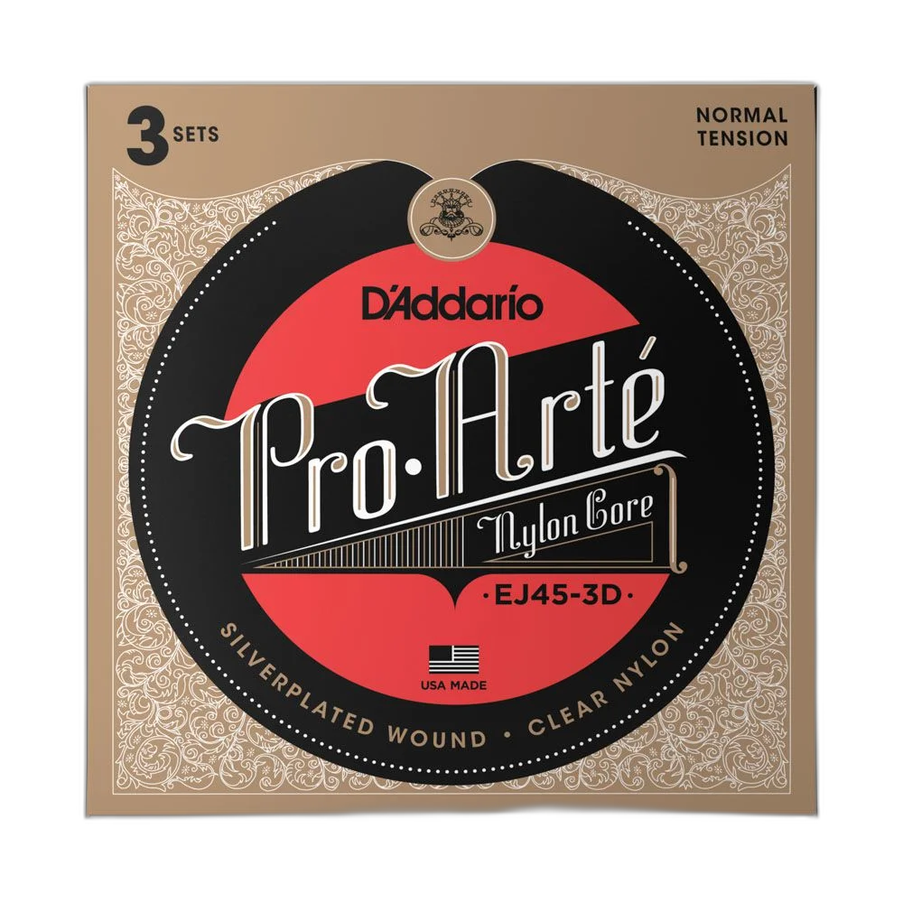 Encordoamento Violão Nylon (3 Jogos) D Addario EJ45-3D