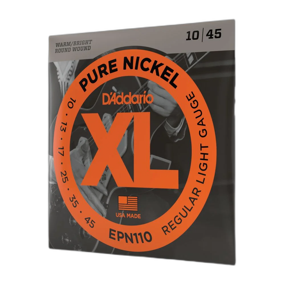 Encordoamento Guitarra 10-45 D Addario XL Pure Nickel EPN110