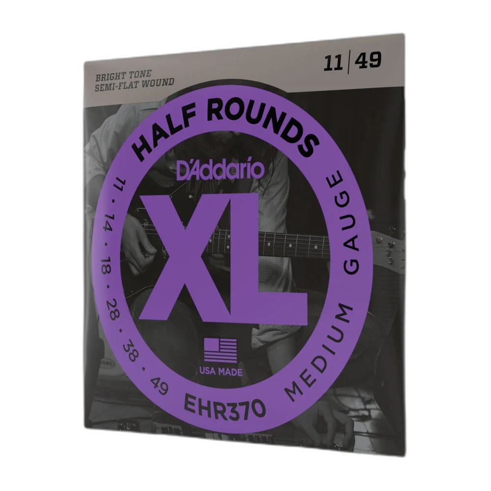 Encordoamento Guitarra 11-49 D Addario Half Rounds EHR370