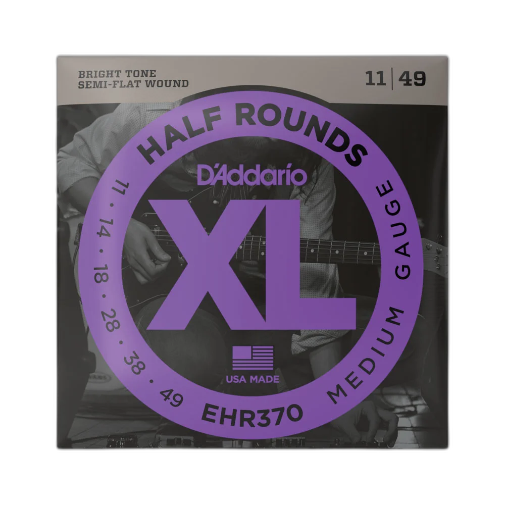 Encordoamento Guitarra 11-49 D Addario Half Rounds EHR370