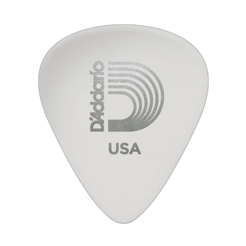 Palheta Celulóide Branca 1.25mm X-Pesada D Addario 1CWH7-10