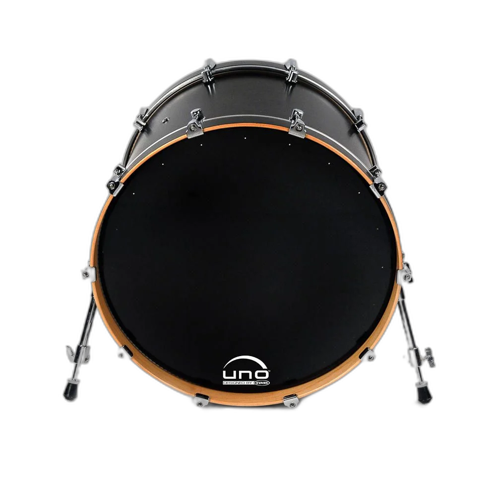 Pele Resposta para Bumbo EQ3 Preta 22'' Uno by Evans UBD22RB
