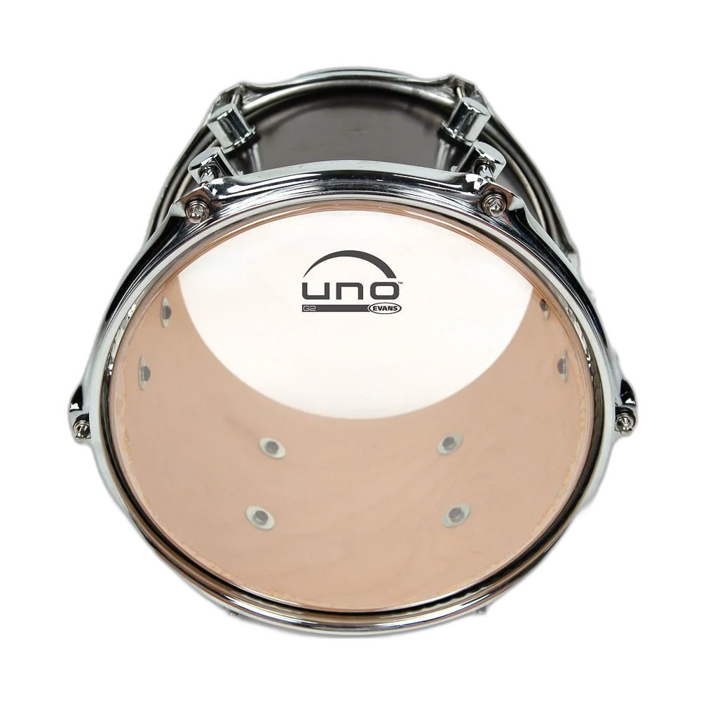 Pele para Caixa / Tom Genera G2 Transparente 10'' Uno by Evans UTT10G2