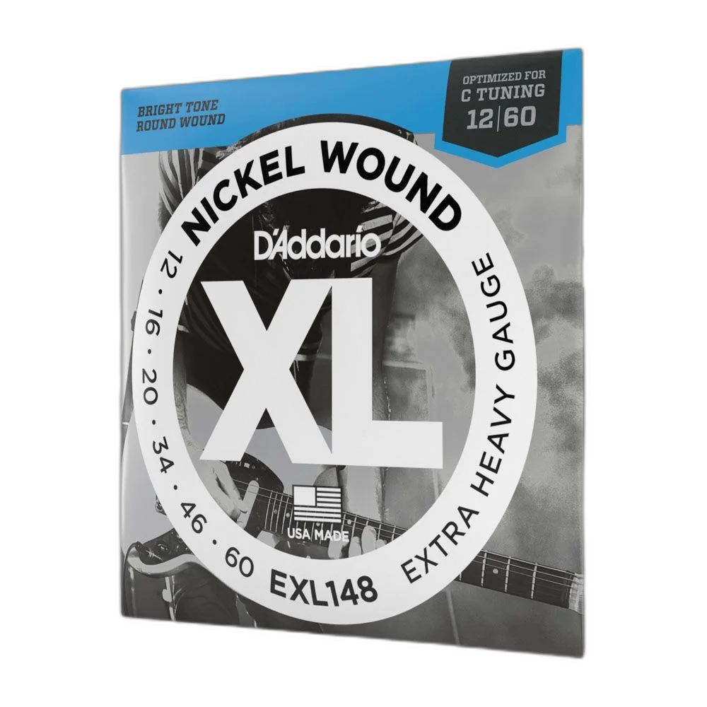 Encordoamento Guitarra 12-60 D Addario XL Nickel EXL148