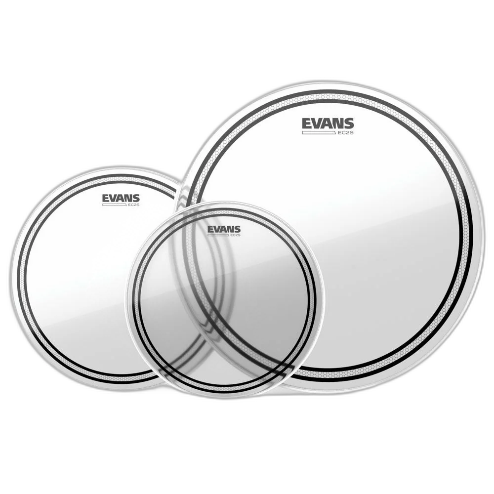 Kit De Peles EC2S Transparente Evans ETP-EC2SCLR-F