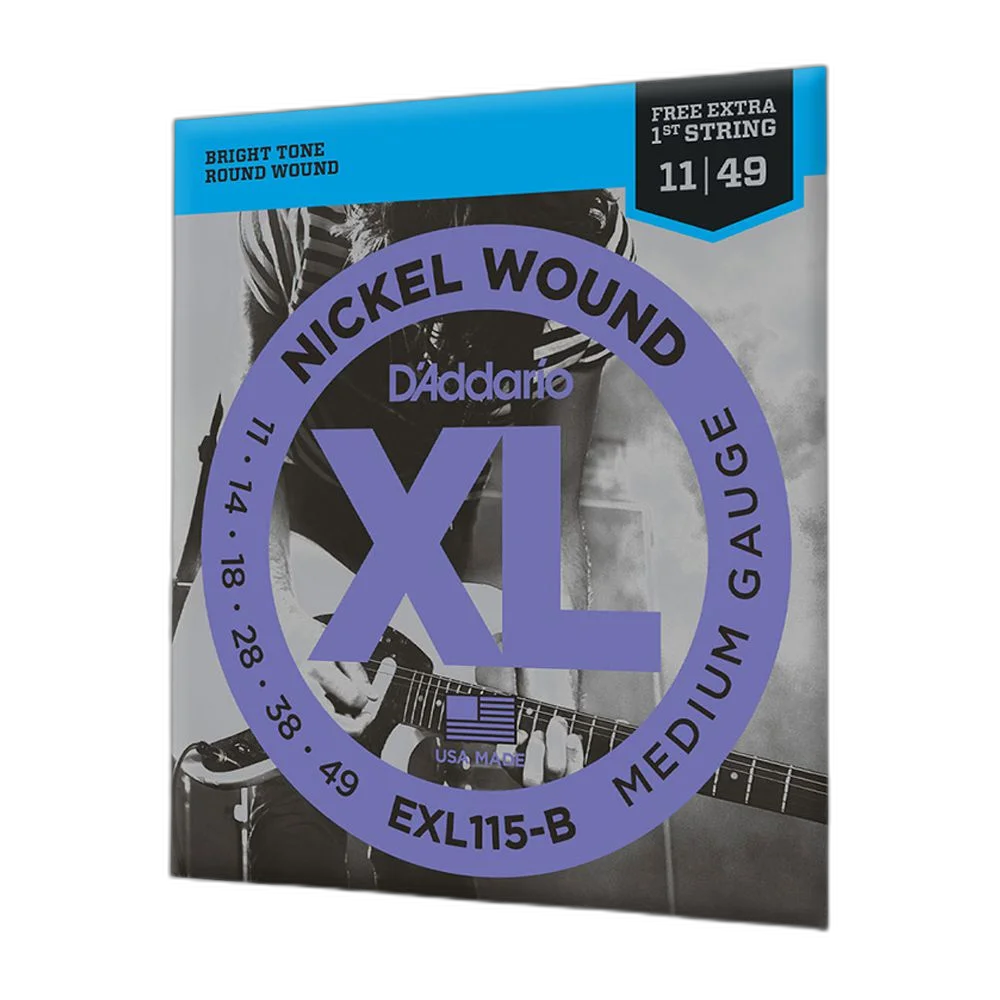 Encordoamento Guitarra 11-49 Corda Extra D Addario EXL115-B