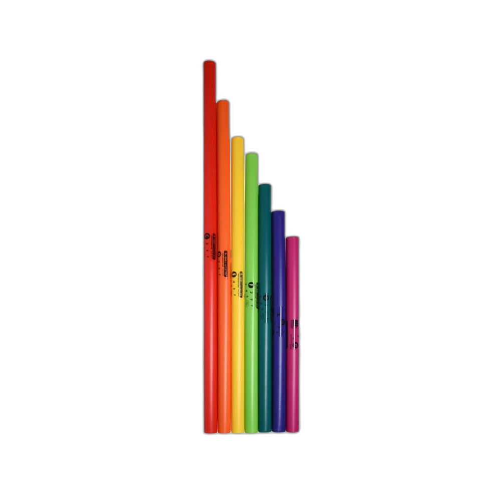 Kit Escala Diatônica Grave Dó Maior Com 7 Boomwhackers BWJG