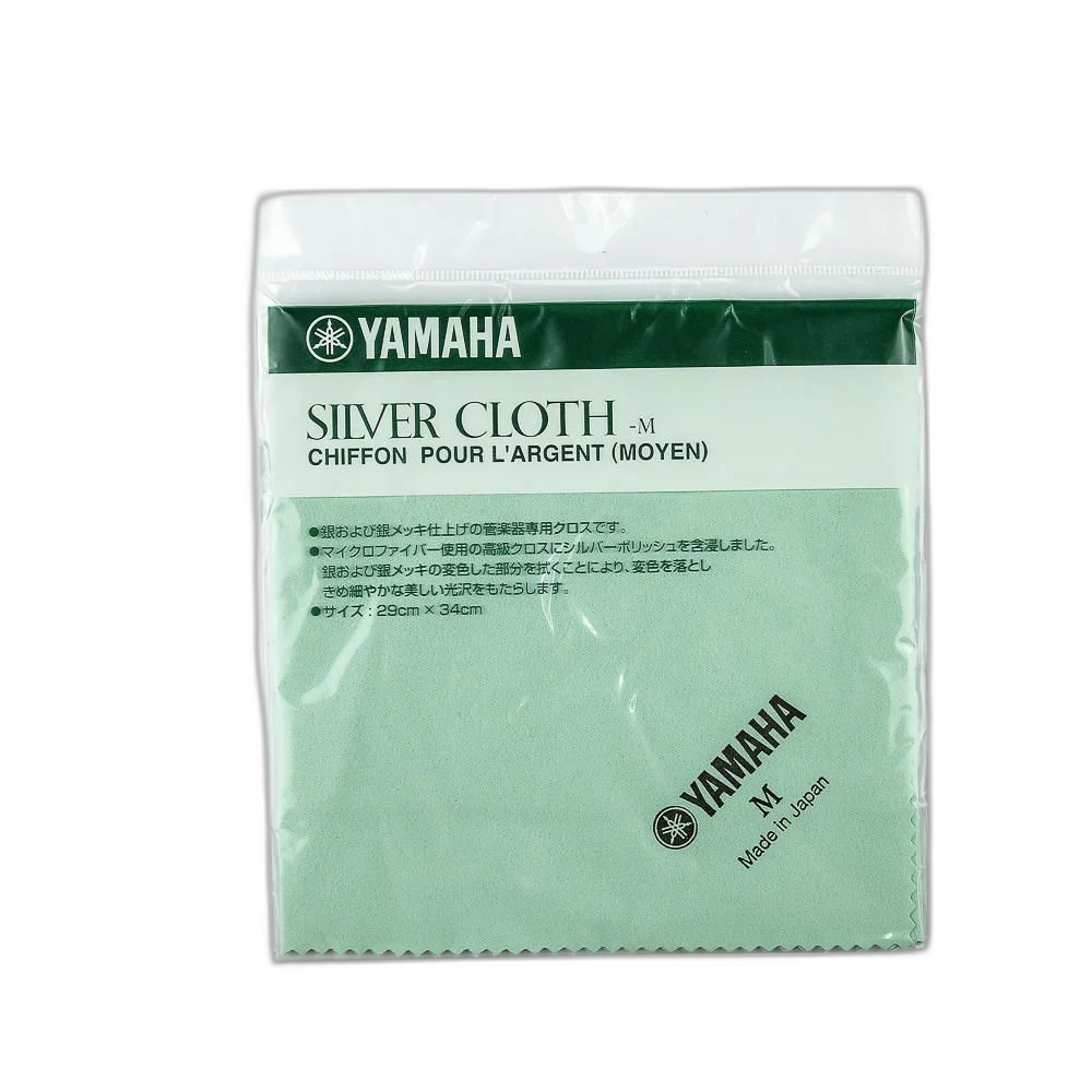 Tecido Médio Yamaha para Polimento de Instrumentos Prateados (Silver Cloth M)