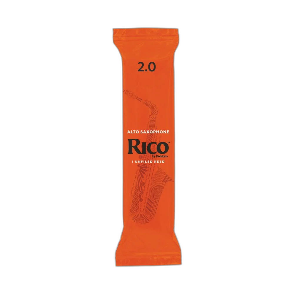 Palheta Sax Alto 2 (Unidade) DAddario Rico 50/RJA0120-B50