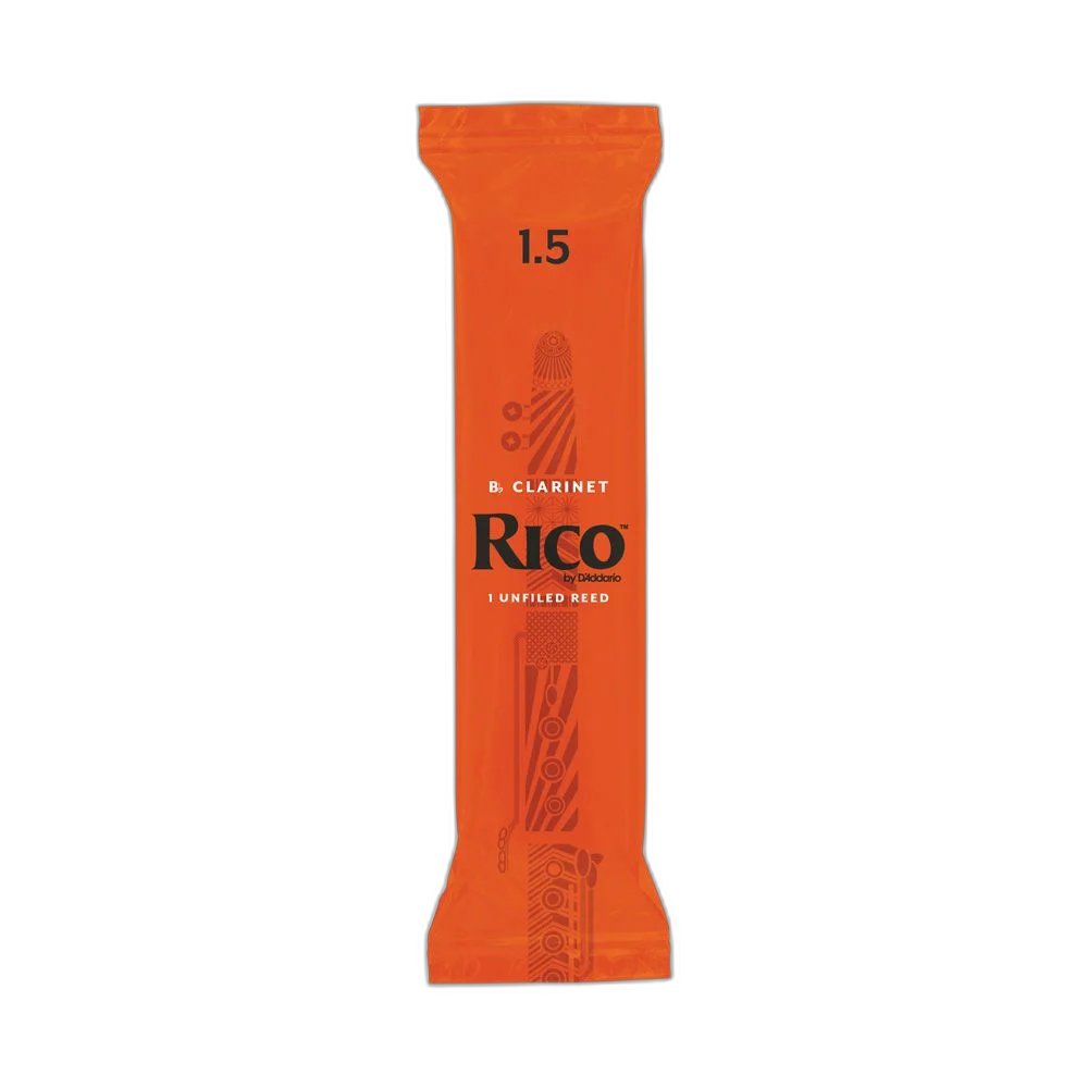 Palheta Clarineta Bb 1.5 (Unidade) D Addario Rico 50/RCA0115