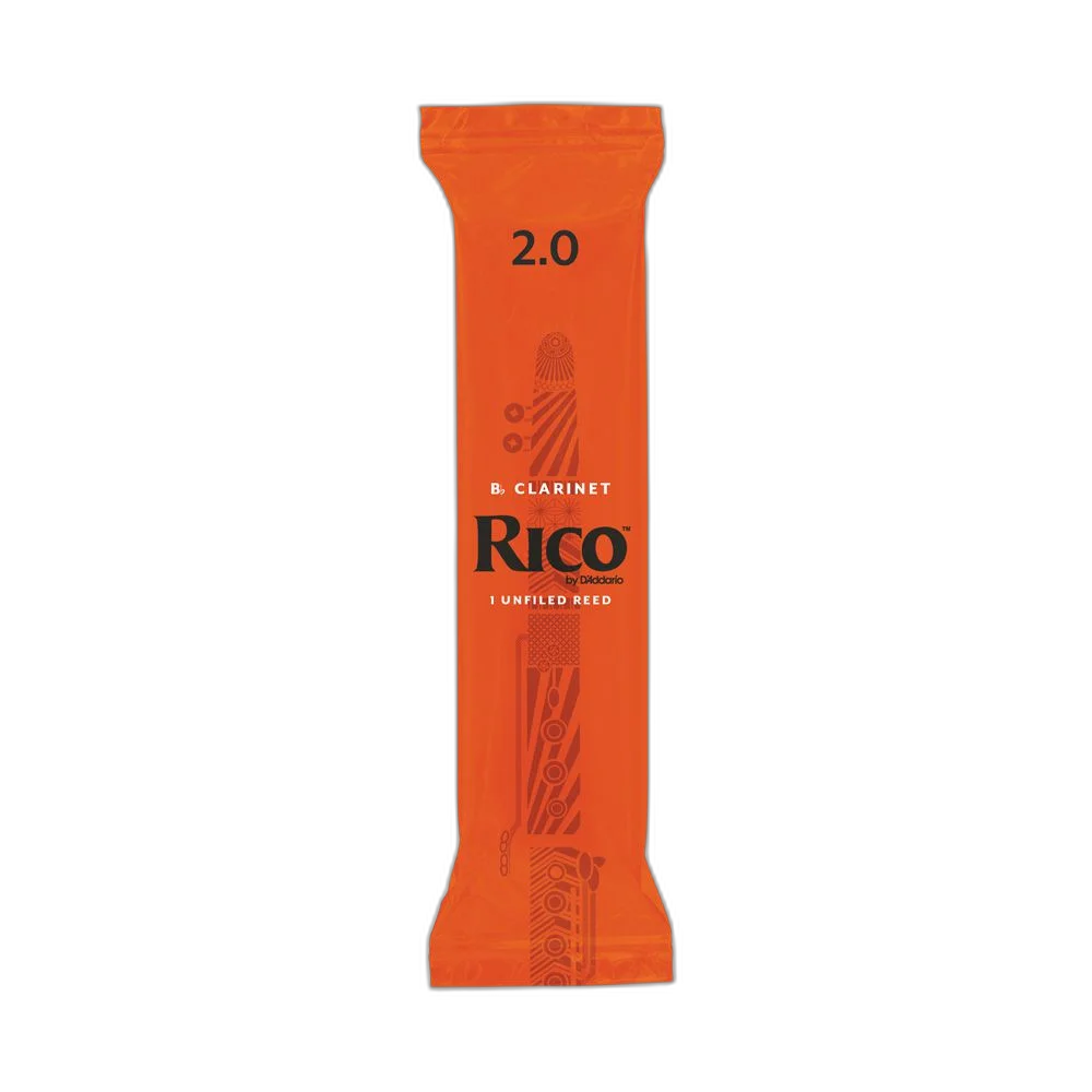 Palheta Clarineta Bb 2.0 (Unidade) D Addario Rico 50/RCA0120