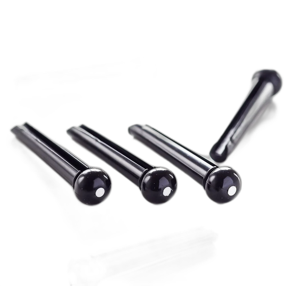 Pino Ponte Violão Preto Branco (6 Peças) Spirit BPN-BLK/W