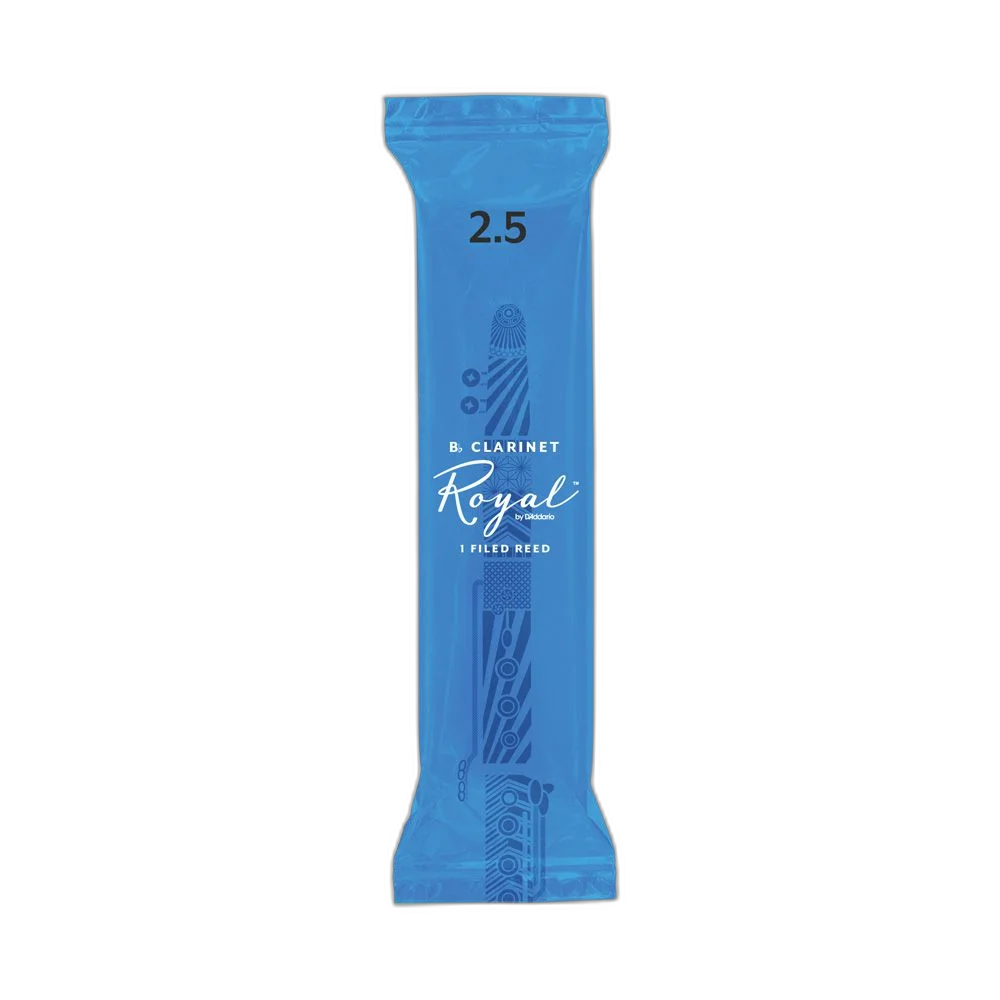 Palheta Clarineta Bb 2.5 (Unidade) D Addario Royal 25RCB0125