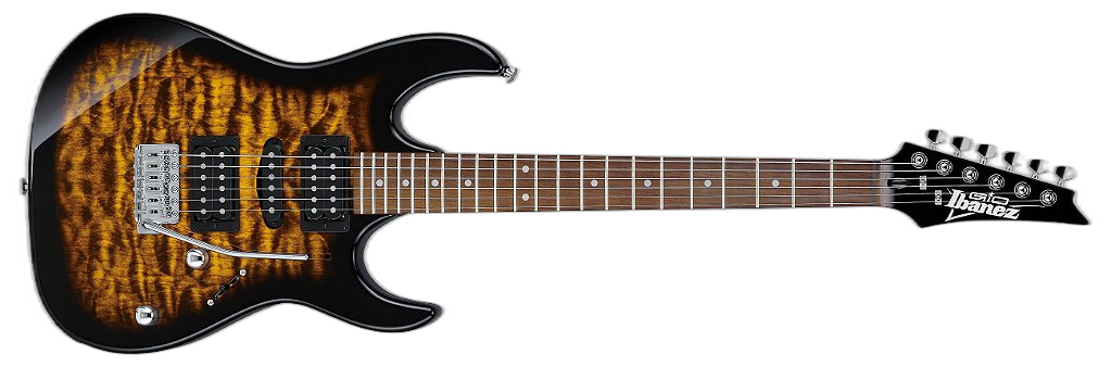 Guitarra 6C RG GIO Sunburst Ibanez RG Series GRX70QA-SB