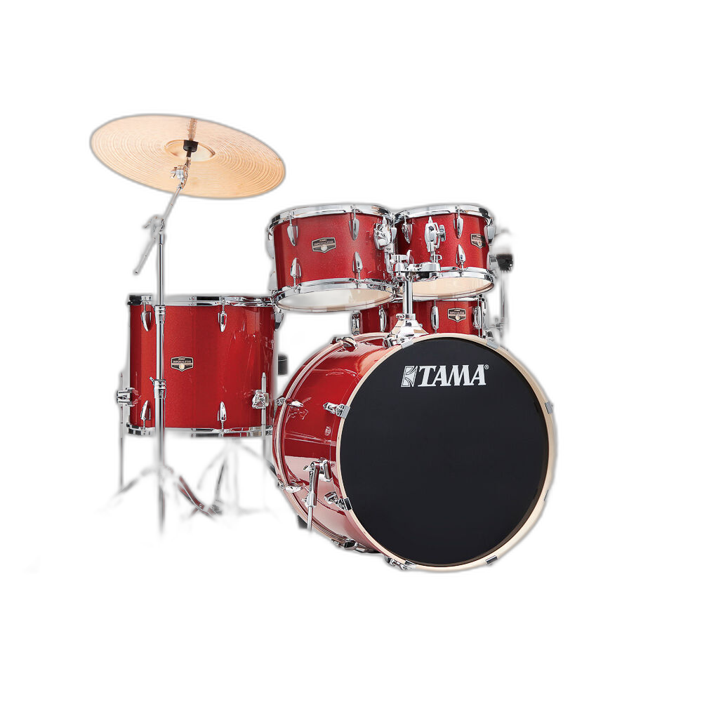 Bateria Completa (5 tambores) Bumbo 22 (Vermelha BRM) Tama Imperialstar IP52H6W-BRM