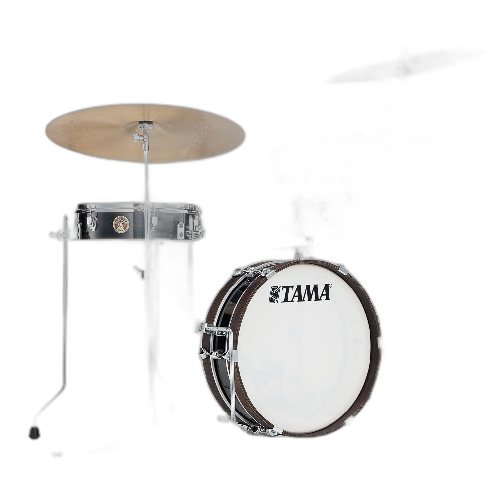 Bateria Shell Pack (4 Tambores) Preta Hairline Black Tama Club-Jam Pancake LJK48P-HBK