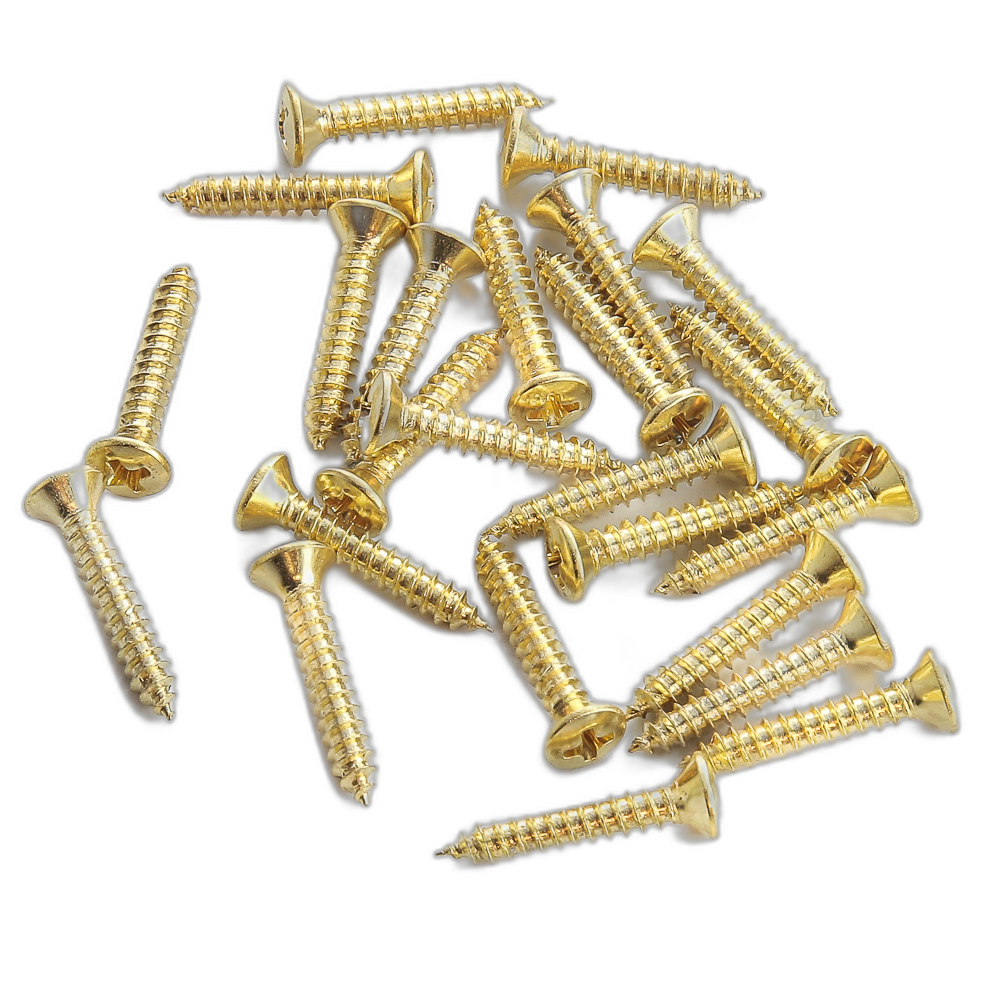 Parafuso Suporte Jack Dourado WO2.5X15-GD (24 Peças) Spirit