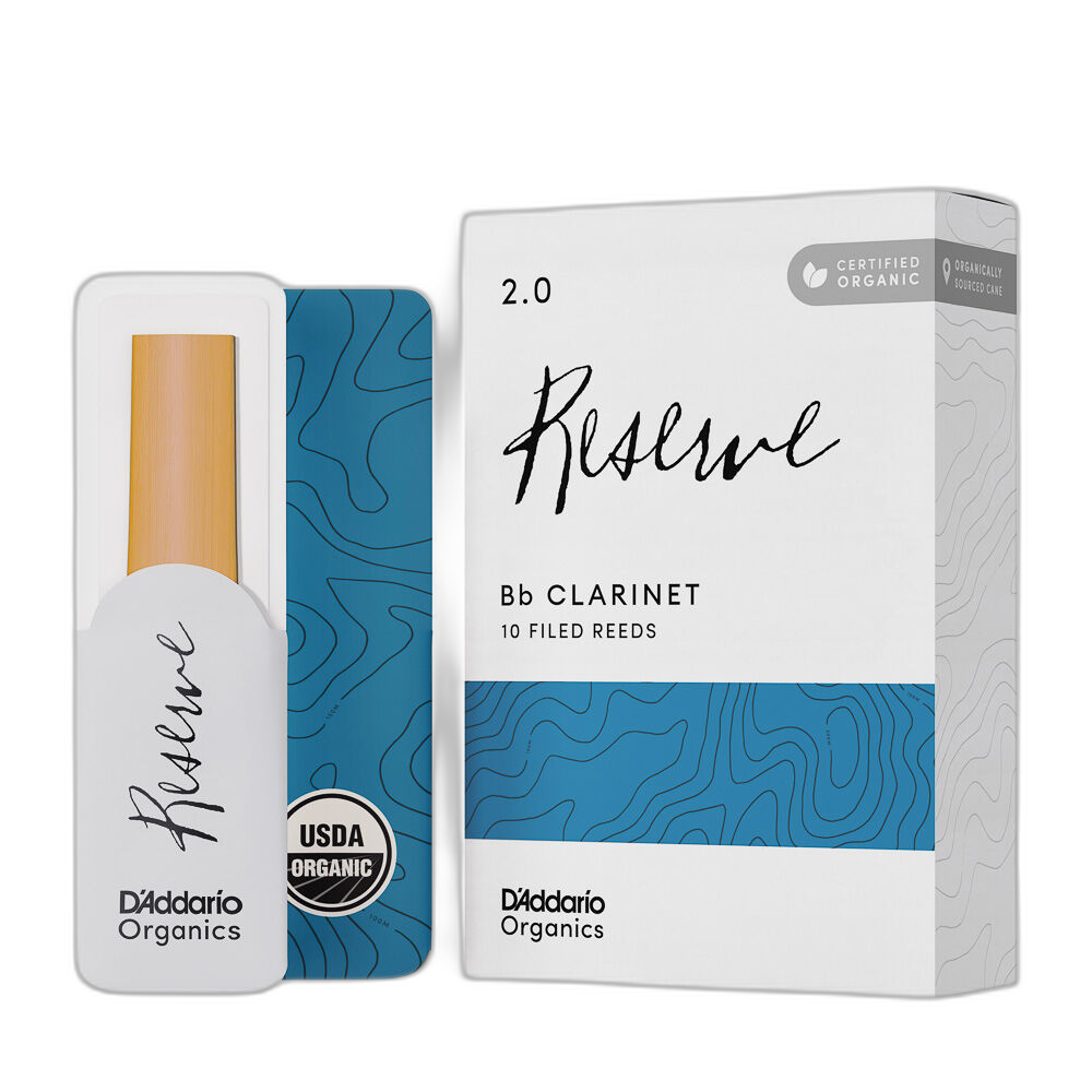 Palheta Clarineta 2.0 (10 Peças) D Addario Organic Reserve