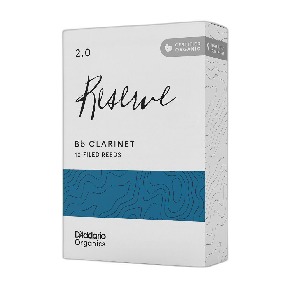 Palheta Clarineta 2.0 (10 Peças) D Addario Organic Reserve