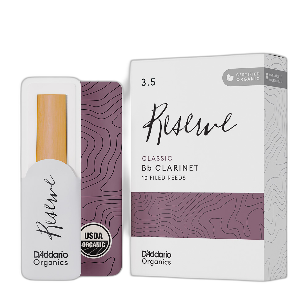 Palheta Clarineta 3.5 (10) DAddario Organic Reserve Classic