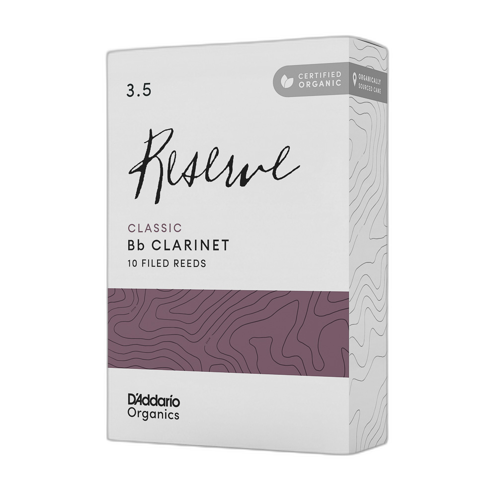Palheta Clarineta 3.5 (10) DAddario Organic Reserve Classic