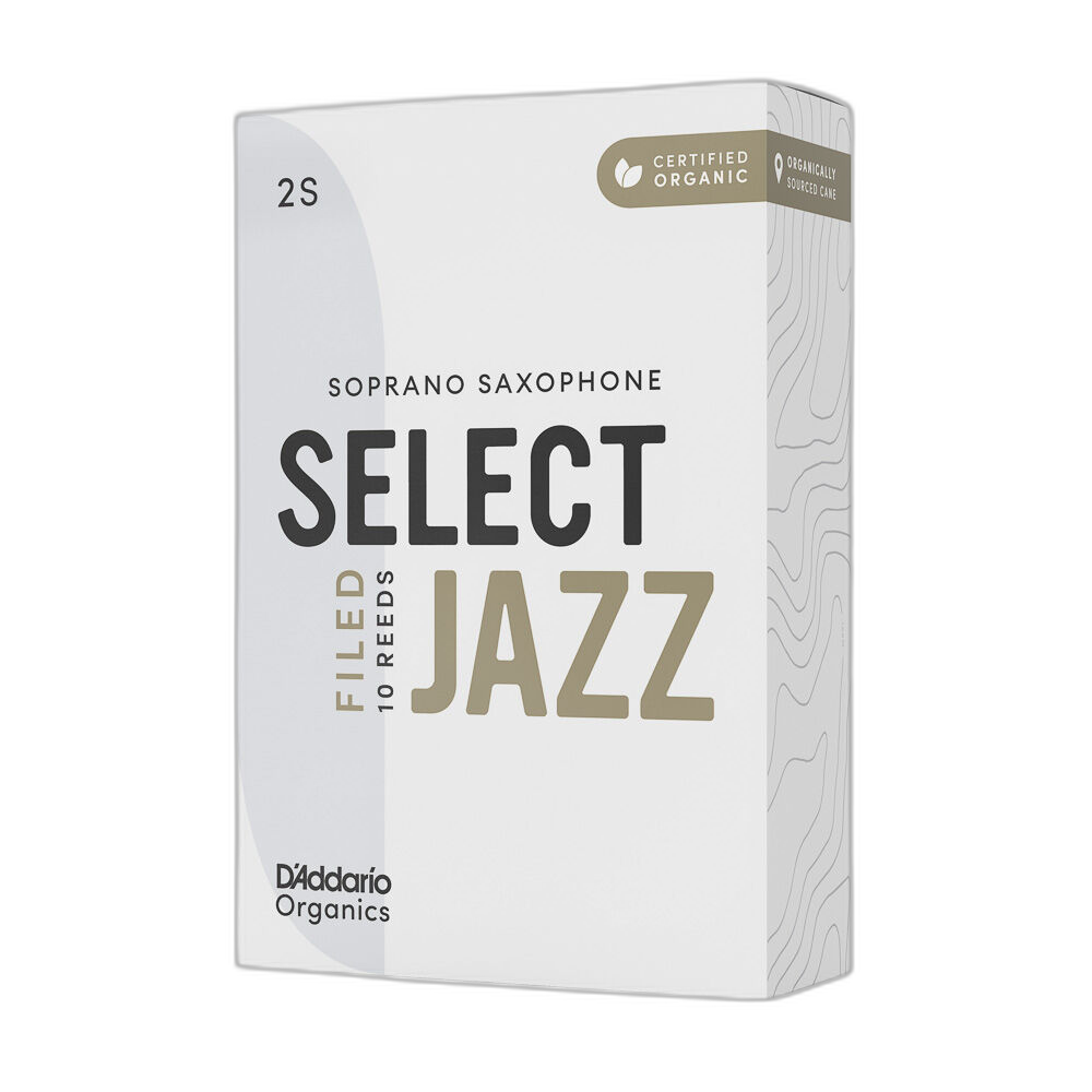 Palheta Sax Soprano 2S (10) DAddario Organic Select Jazz