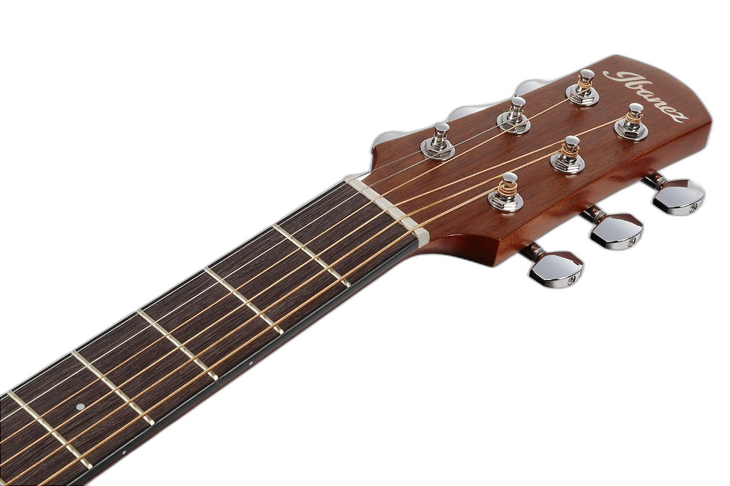 Violão Eletroacústico Ibanez AAM50LCE-OLB Canhoto com Tampo Sitka Spruce Sólido Pré Ibanez AEQ-TP2 Tarraxas Die Cast Encordoamento Aço e Acabamento Open Pore Natural