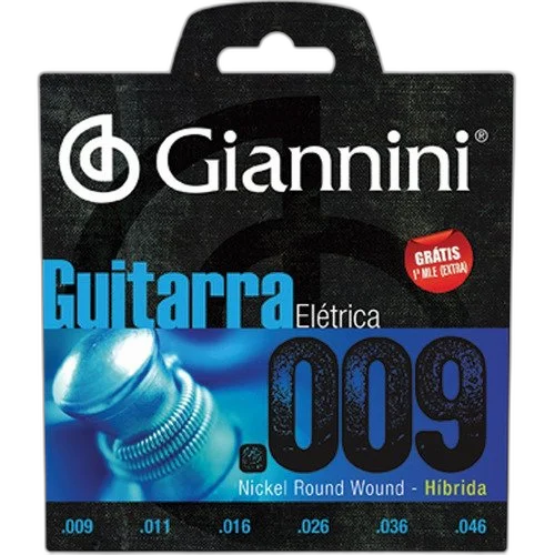 Kit 6 Encordoamentos Para Guitarra Geegst.009 Giannini