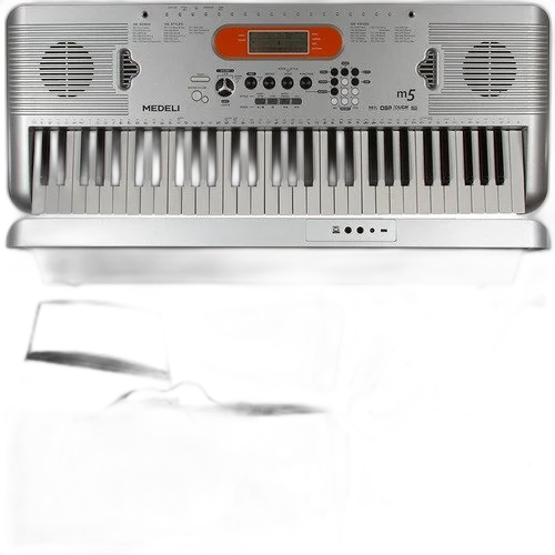 Kit Teclado 61 Teclas Sensitivas Com Acessórios M5 Medeli