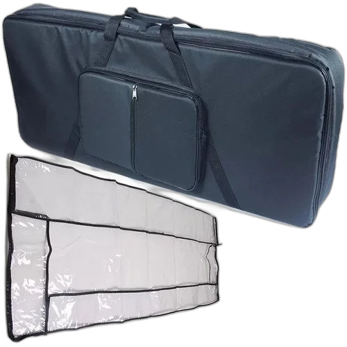 Kit Capa Teclado Acolchoada 6/8 Extra Luxo C/ Cobertura 6/8