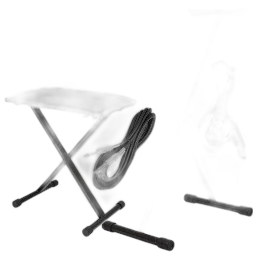 Kit Suporte Para Teclado Em X + Cobertura + Banqueta + Cabos