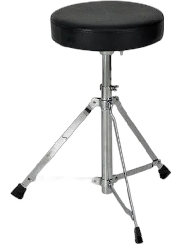 Kit Bateria C/ Estante Para Pratos + Banco + Máquina Chimbal