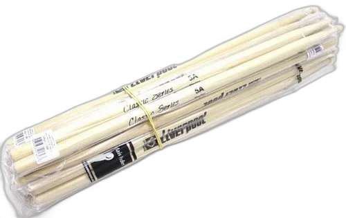 Kit 10 Pares Baquetas Liverpool Marfim Classic Series 5a