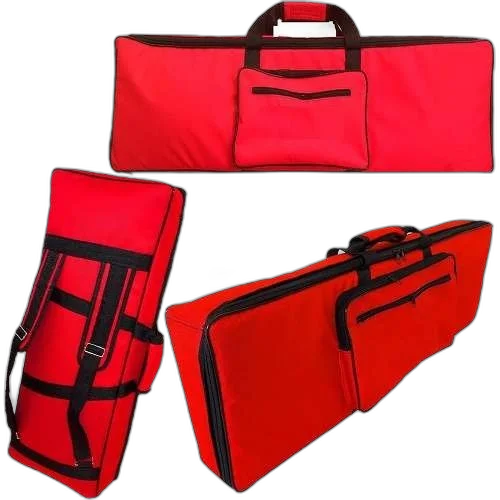 Capa Master Luxo Para Teclado Roland Gw8 Nylon Vermelho