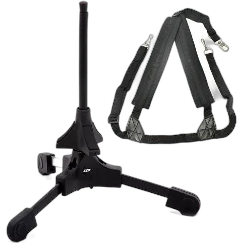 Kit Suporte Para Saxofone Ask S4 C/ Correia Para Saxofone